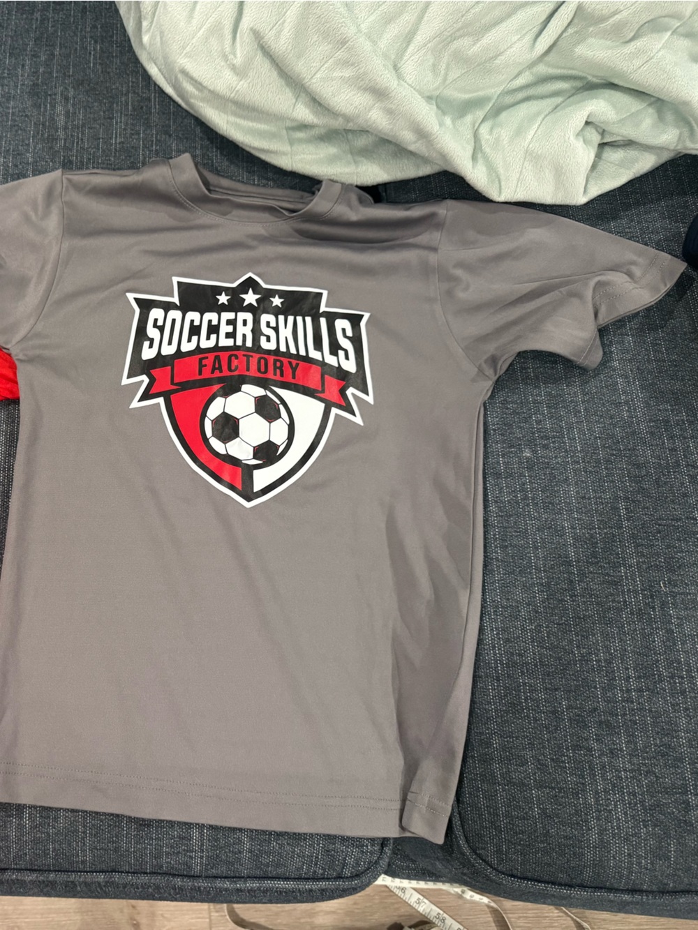 Soccer Skills Factory Kids Gray & Red Performance Jersey